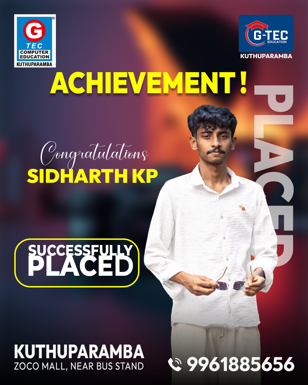 100% Placement Assistance | GTEC Kuthuparamba