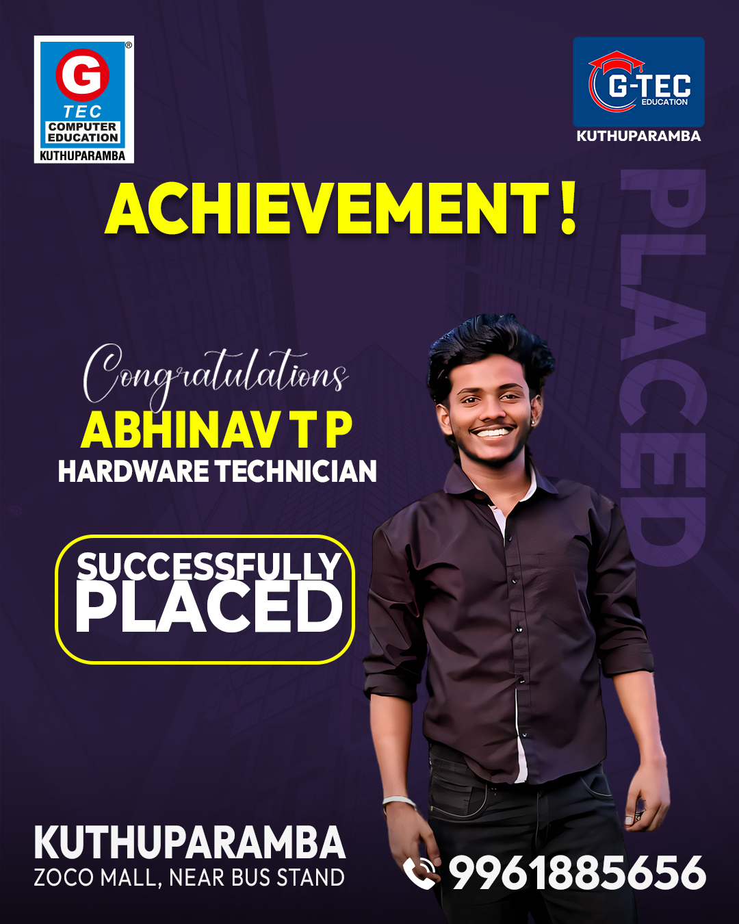 100% Placement Assistance | GTEC Kuthuparamba