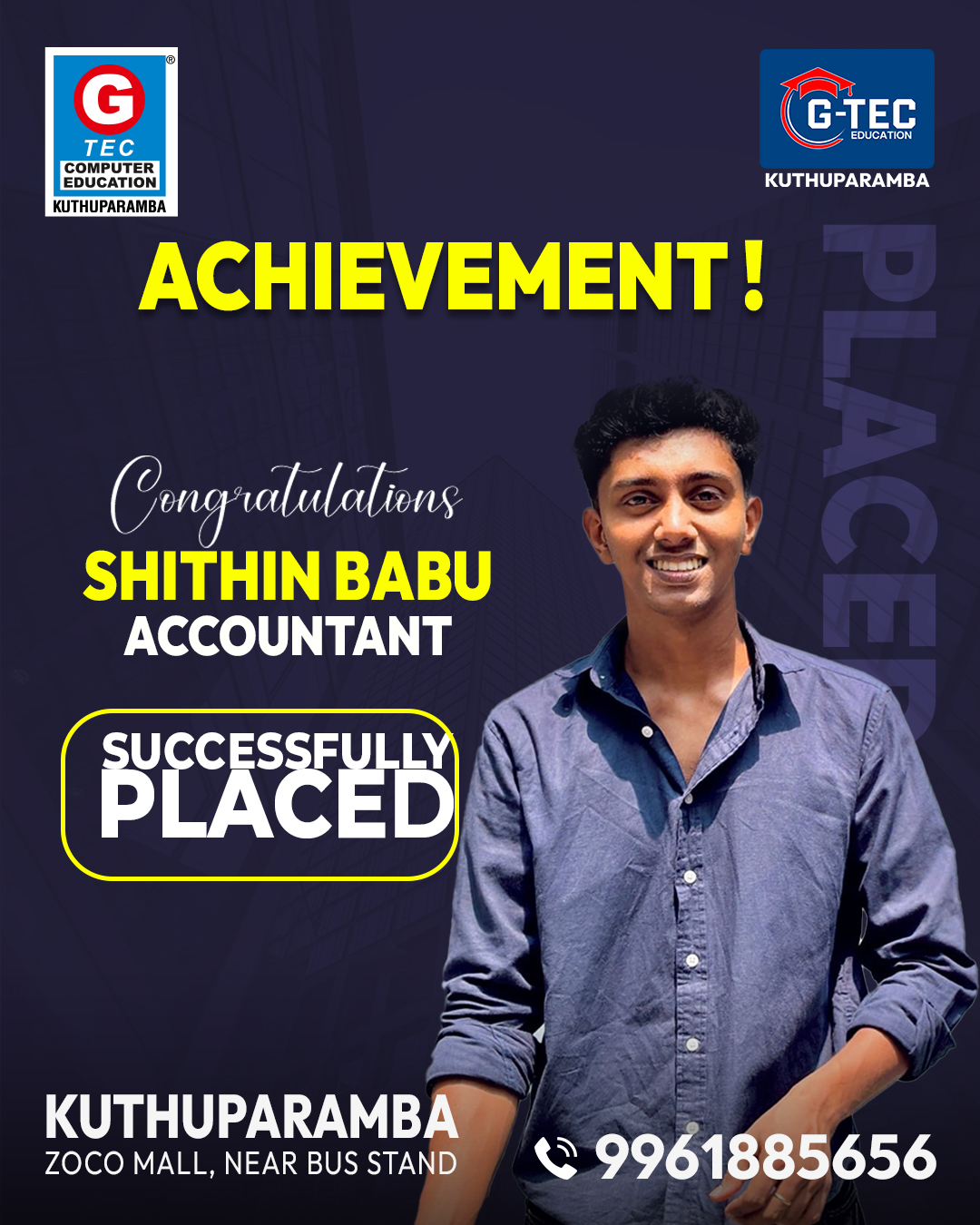 100% Placement Assistance | GTEC Kuthuparamba