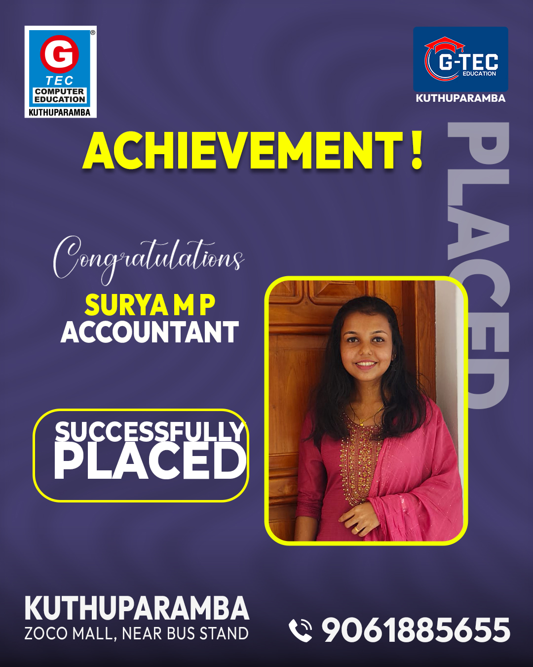 100% Placement Assistance | GTEC Kuthuparamba