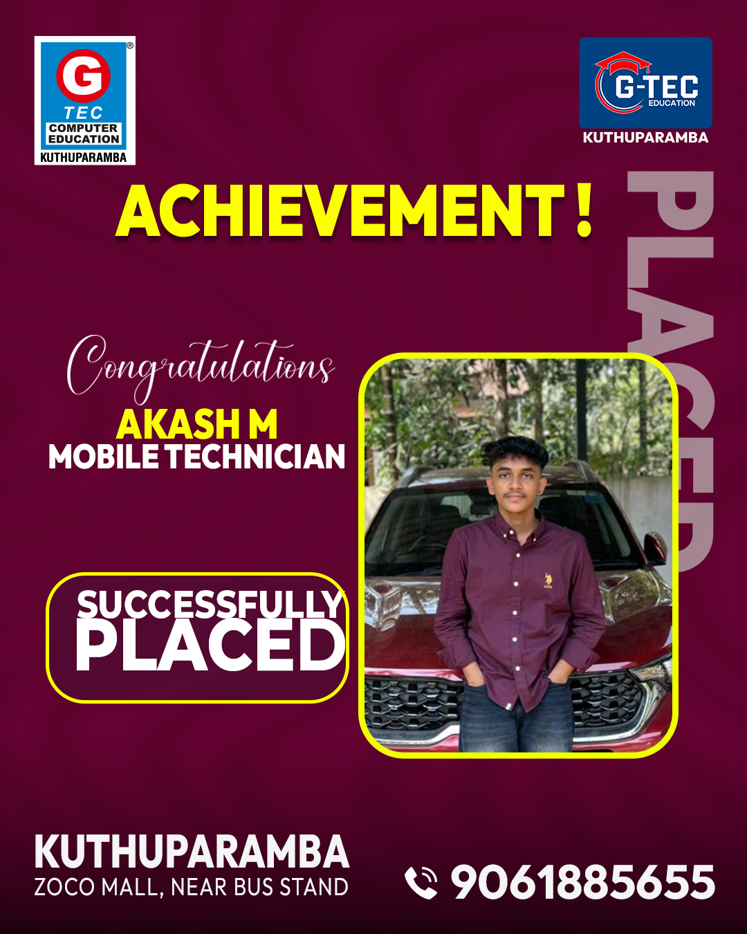 100% Placement Assistance | GTEC Kuthuparamba
